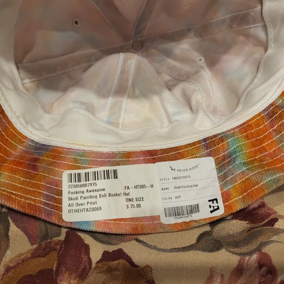 NWT Bucket Hat Tie Dye FA Summer Beach Hat - Picture 6 of 8